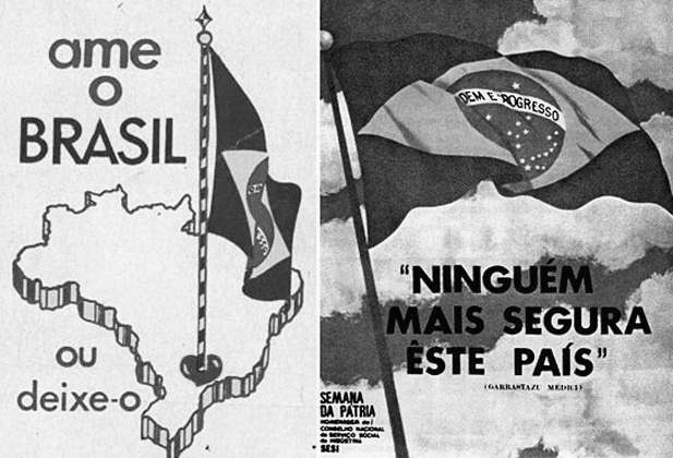 Médici usou o patriotismo como apoio à ditadura militar. (Crédito: Arquivo Nacional)