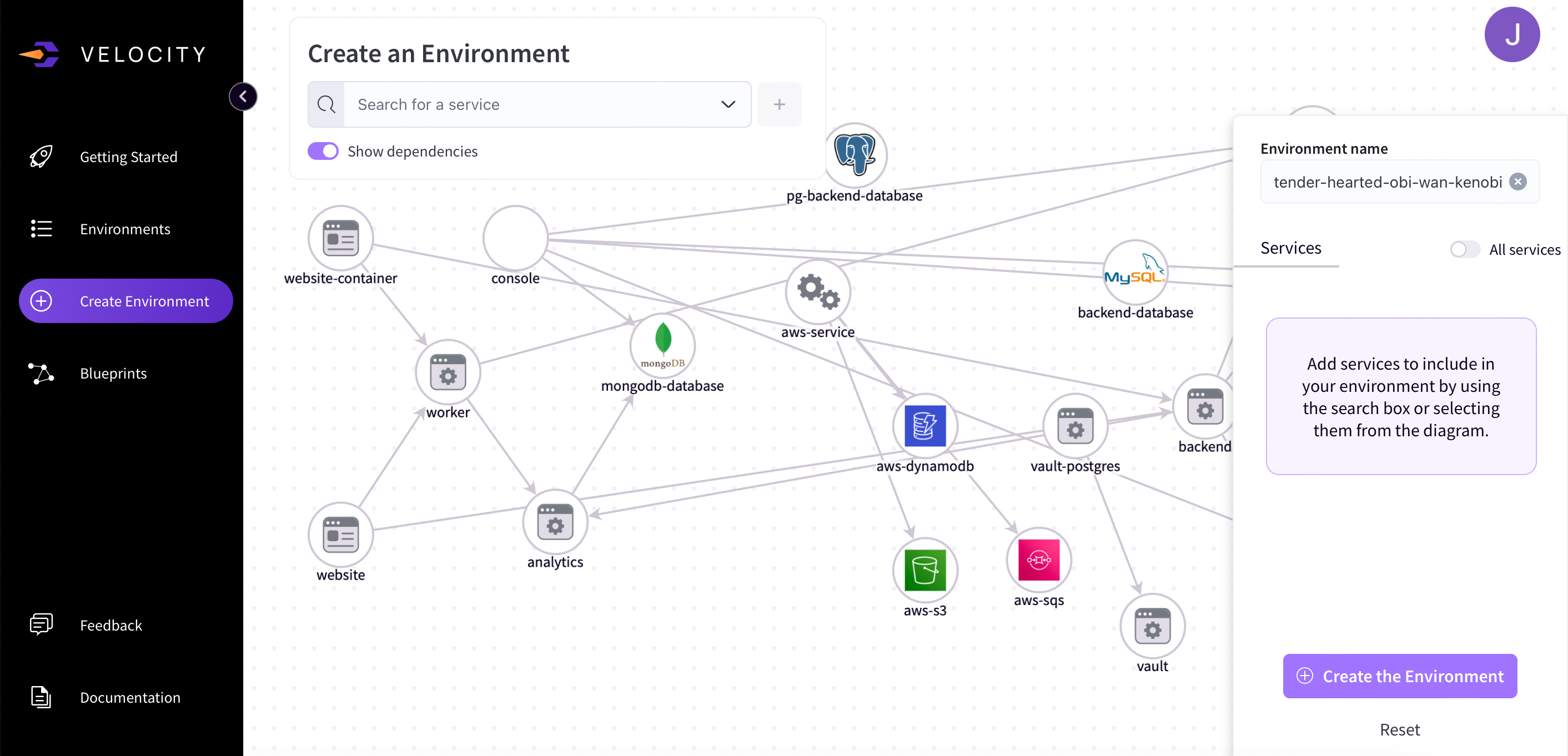 Velocity dashboard