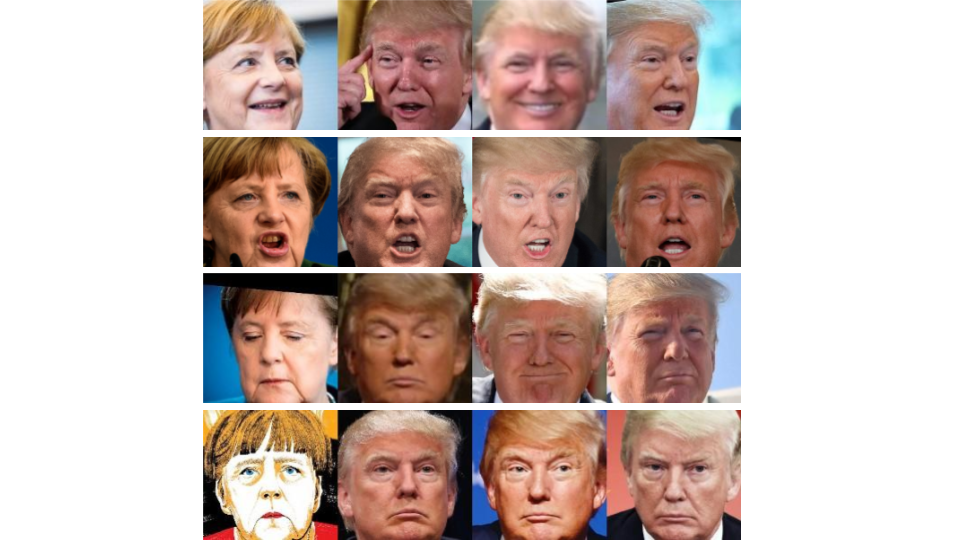 facial recognition: computer vision by Mobius Labs recognises matching emotions