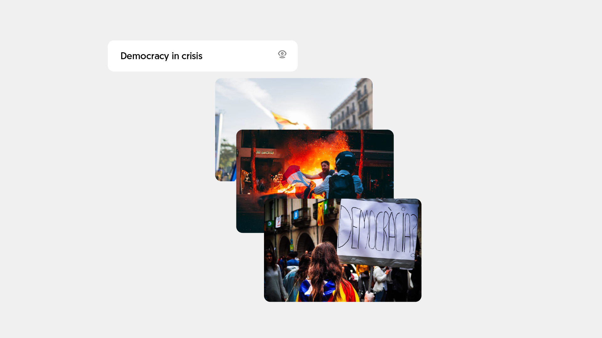 Democracy in crisis | Visual search solution | Mobius Labs