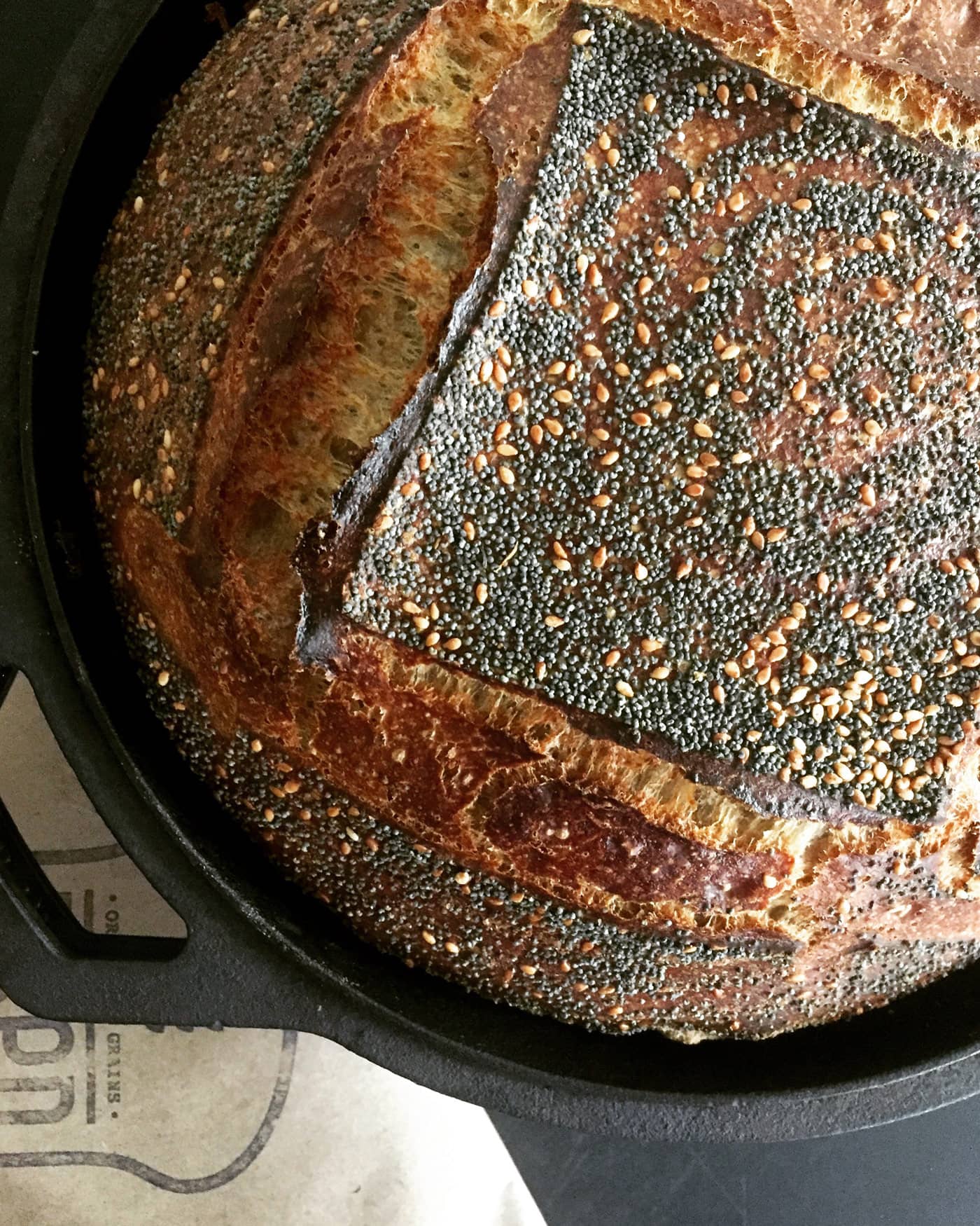 Organic whole sourdough loaf