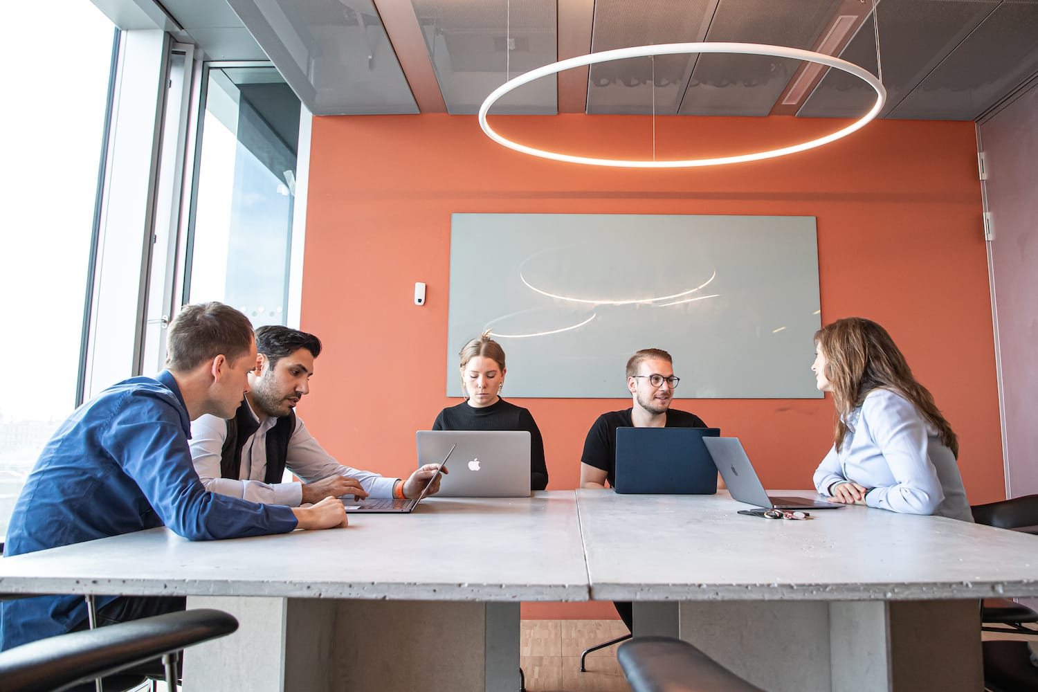 A picture showing the Ubiqisense office and employees