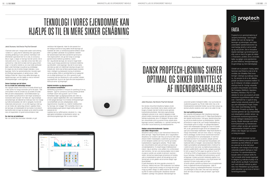 PropTech solution ensures safe utilization of indoor areas