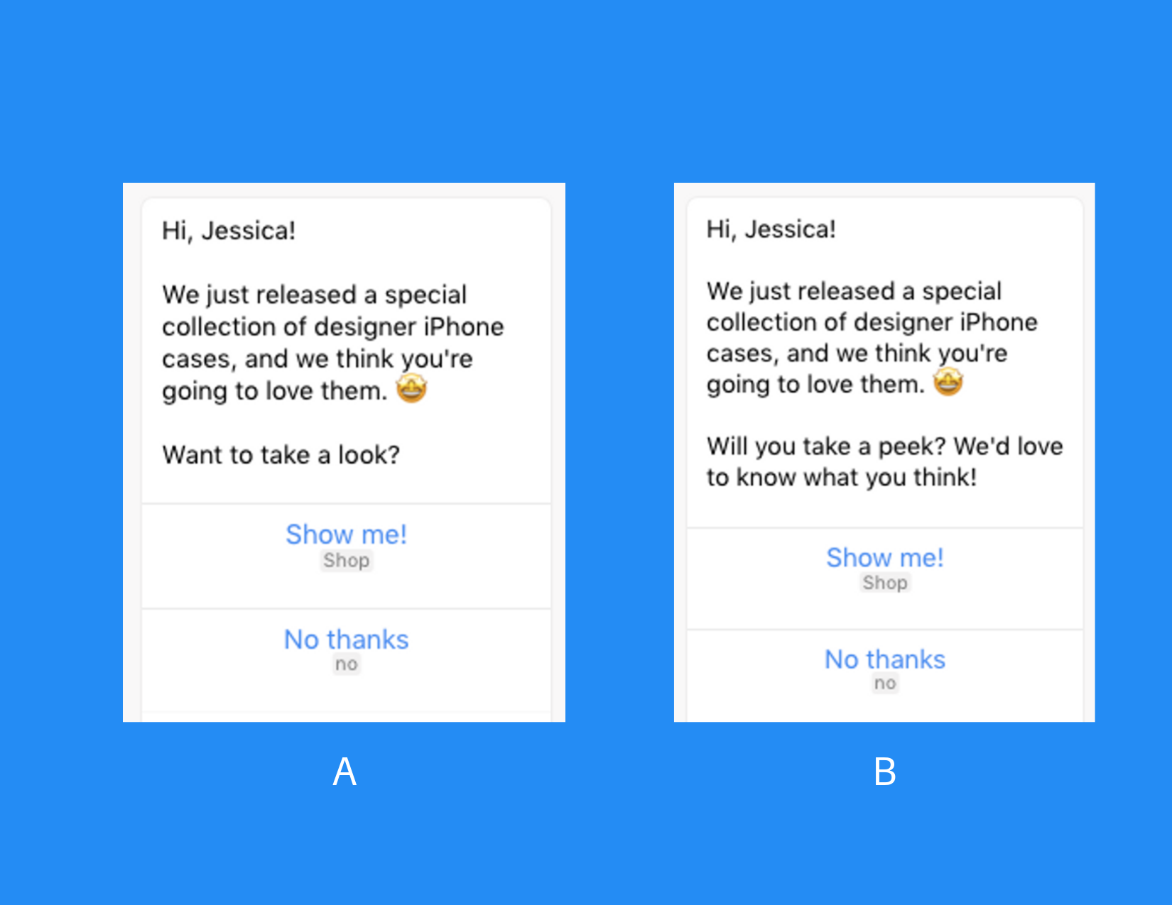 A/B testing