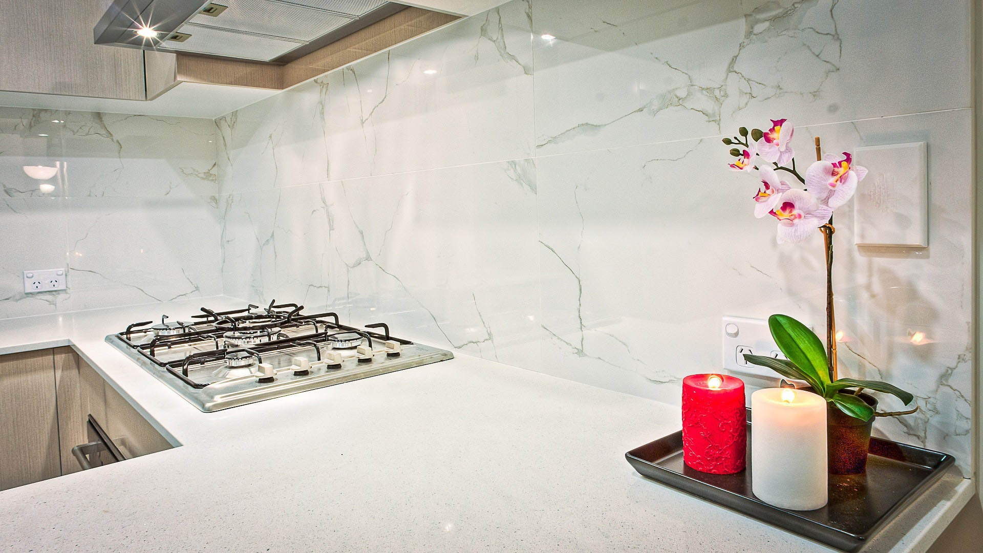 contemporary kitchen design close up