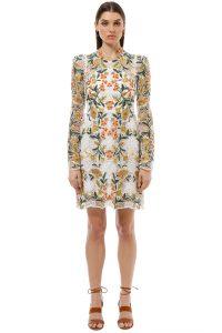 thurley_-_vasette_lace_mini_dress_-_yellow_-_front