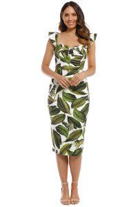 pasduchas_-_vineyard_bustier_midi_dress_-_tropical_print_-_front