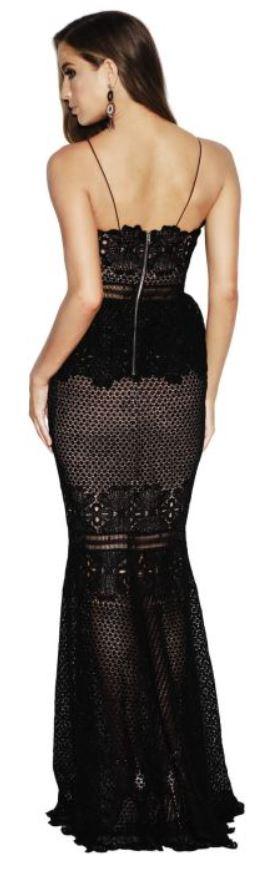 grace and hart frilling around gown