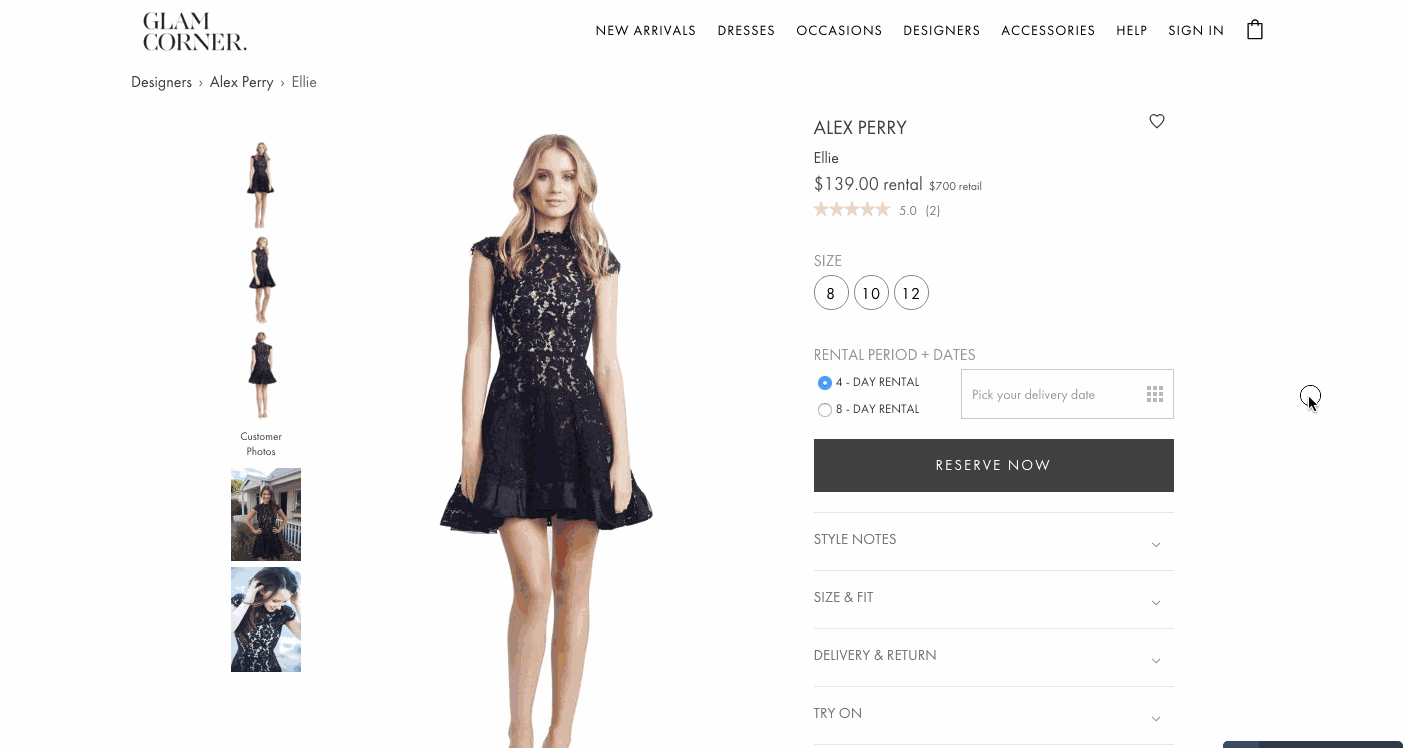 GlamCorner - Customer Reviews