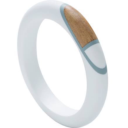 street style accessories: white plastic bangle