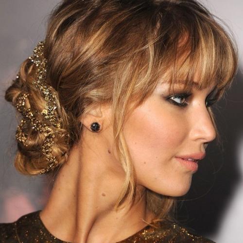 side chignon jessica lawrence autumn racing carnival hairstyle idea