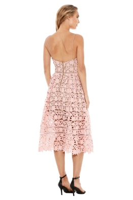 Self Portrait - Azaelea Lace Midi Dress - Pale Pink - Front