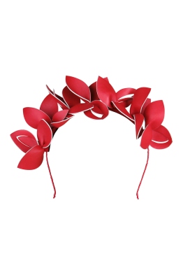Morgan & Taylor - Lavina Fascinator - Red - Front