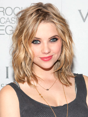 ashley benson short prom hairstyle