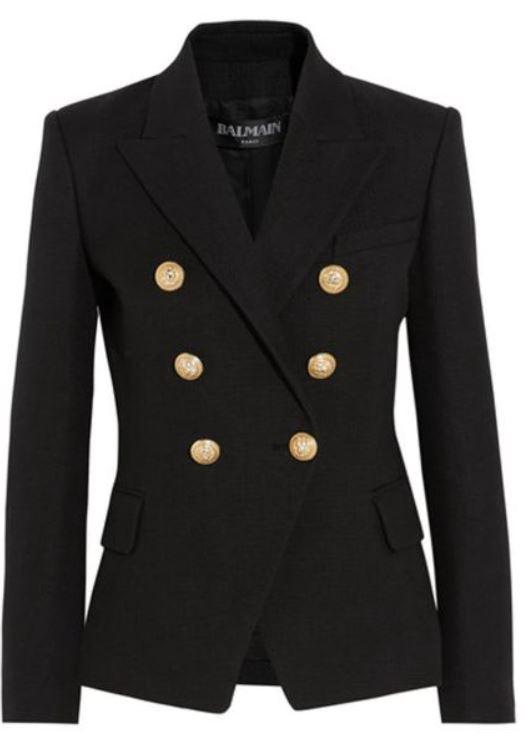 balmain double breasted blazer