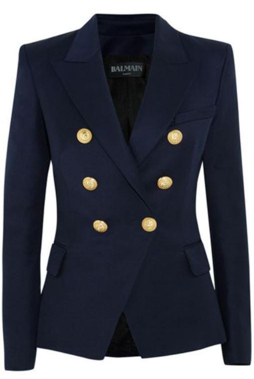 balmain double breasted blazer