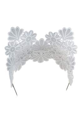 Morgan and Taylor - Aisha Black Fascinator - White - Front