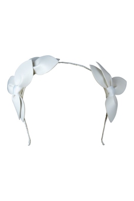 Morgan & Taylor - Sheridan Fascinator - White - Front