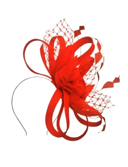 Morgan and Taylor - Caroline Fascinator - Front - Orange