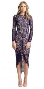 Elle Zeitoune Alicia Navy dress