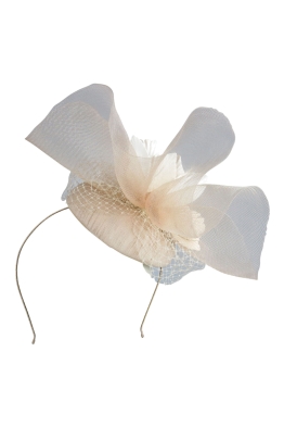 Morgan & Taylor - Dana Fascinator - Champagne - Front