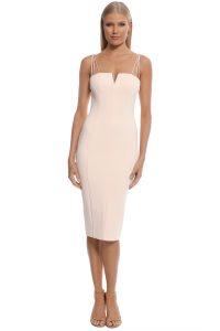 misha-collection-dylan-midi-dress-blush-front