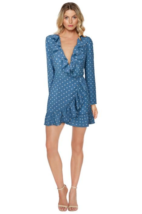 Realisation Par The Alexandra Dusty Blue Spot Dress