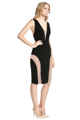 Yeojin Bae - Double Crepe Caterine Dress - Black - Front