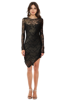 Backstage - Metallic Lace Dress - Front