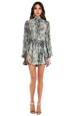 Zimmermann - Adorn Flare Sleeve Playsuit - Front