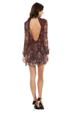The Jetset Diaries - Labyrinth Paisley Mini Dress - Front