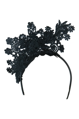 Morgan & Taylor - Leandrea Fascinator - Black - Front