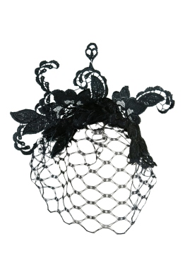 Morgan & Taylor - Portia Fascinator With Veil - Front
