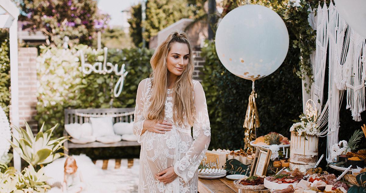 baby shower boho dress