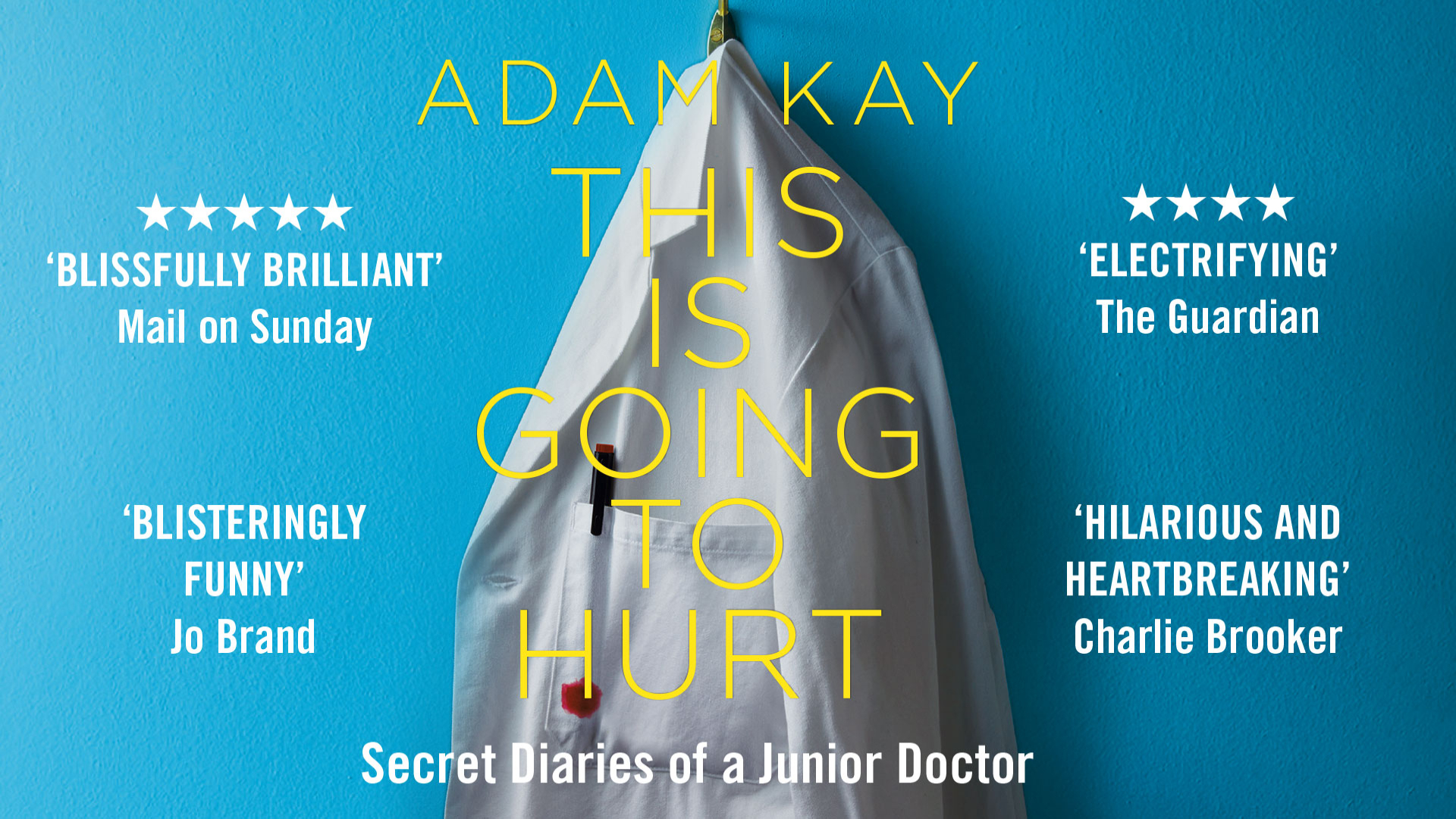Adam kay this is going to hurt official box office stockton globe