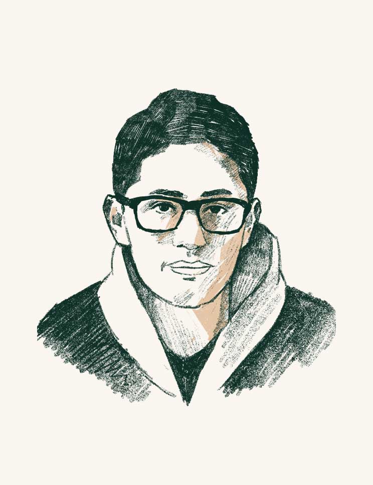 Satoru Steve Naito sketch illustration