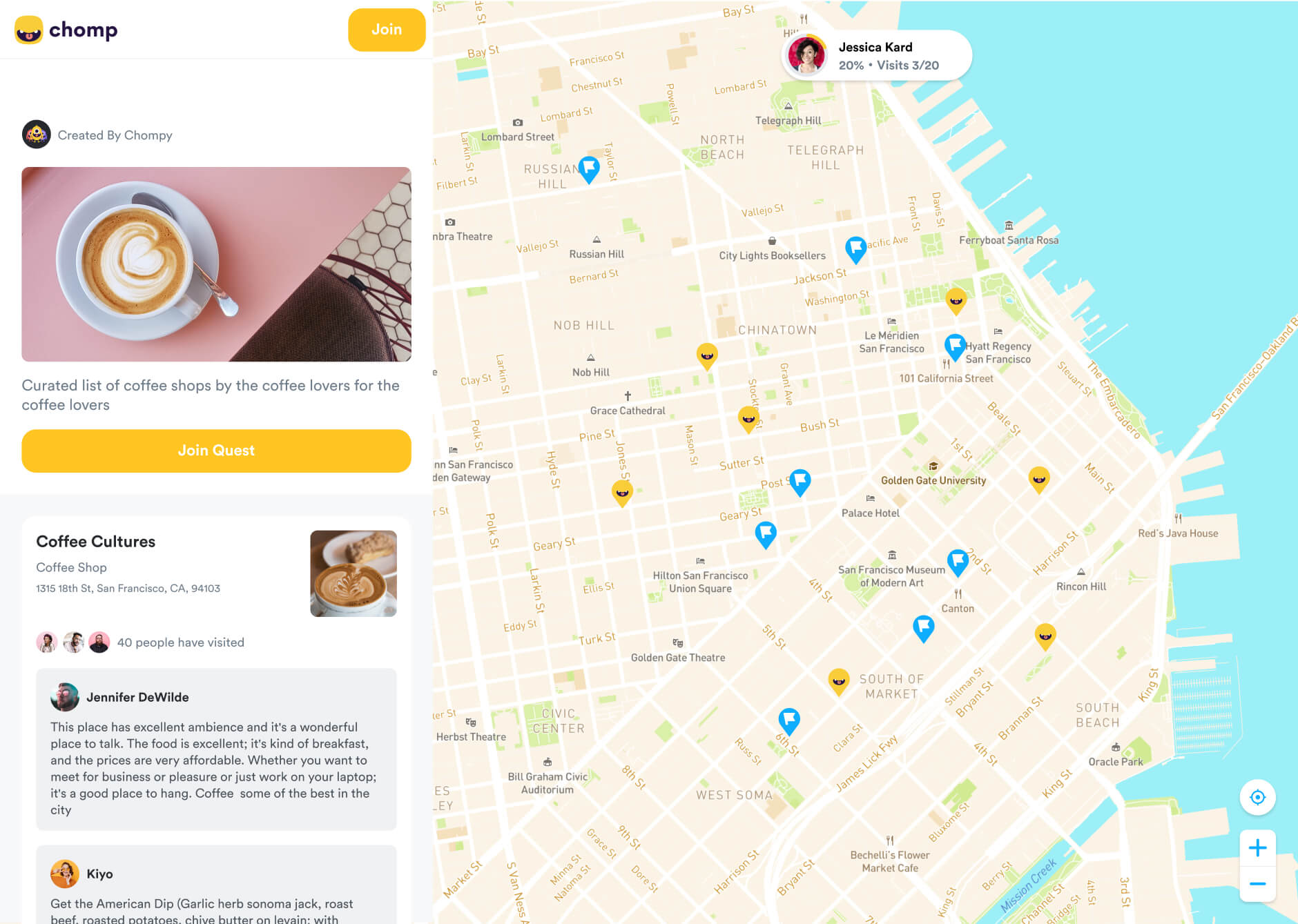 chomp app designed by zypsy design team