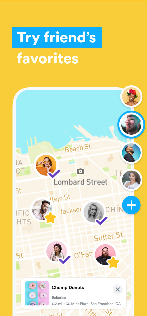 chomp app screen designed by zypsy