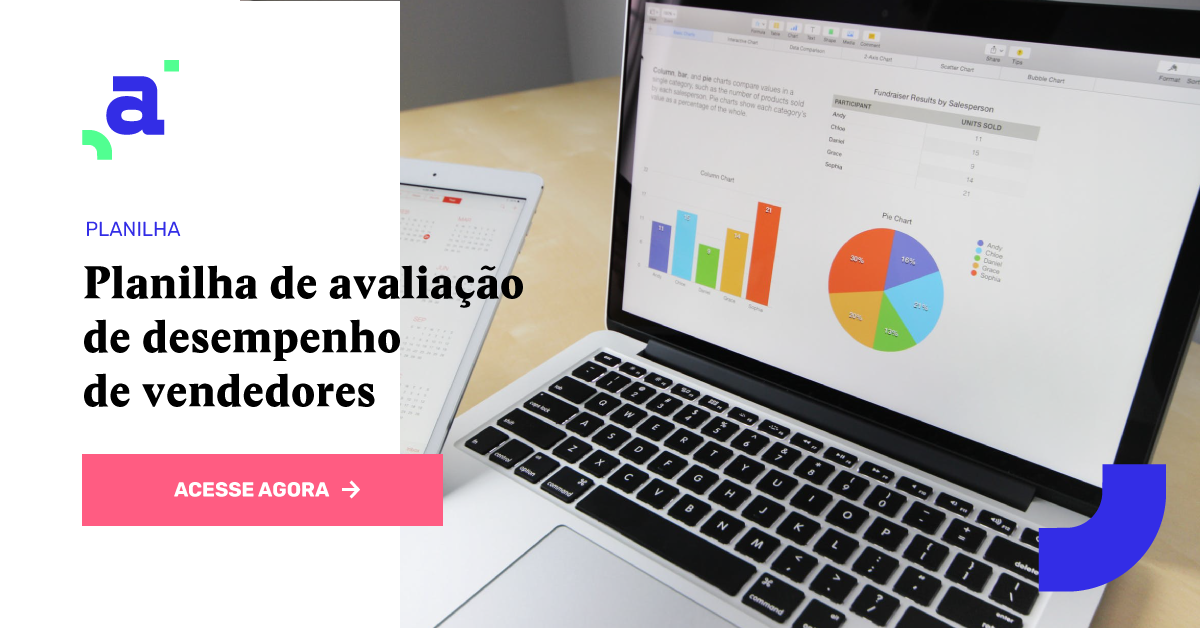 Planilha de avaliação de desempenho de vendedores em Excel GRÁTIS!