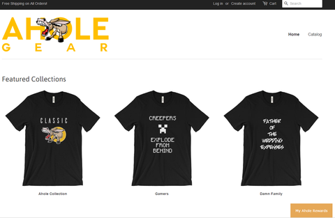 Screenshot of Ahold website and branding