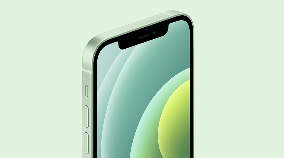 Světle zelený limetkový iPhone 12 s procesorem A14 Bionic na splátky