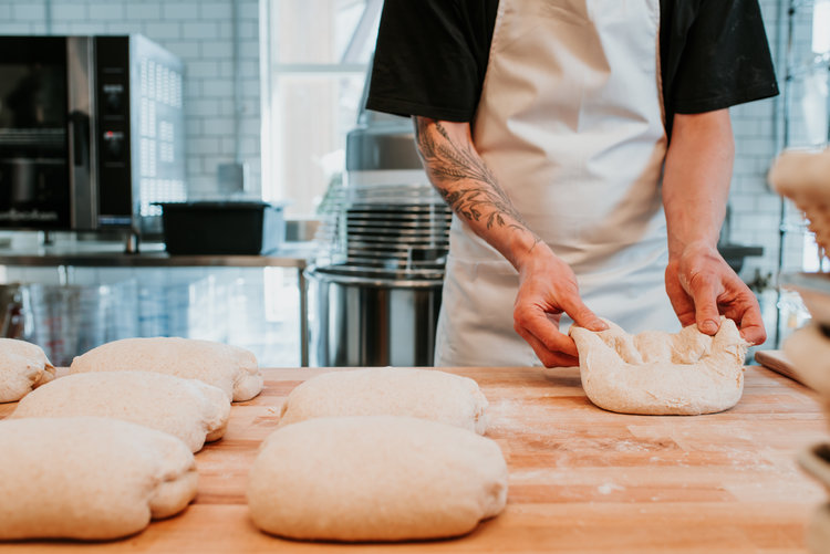 ed shaping dough using the best flour for sourdough