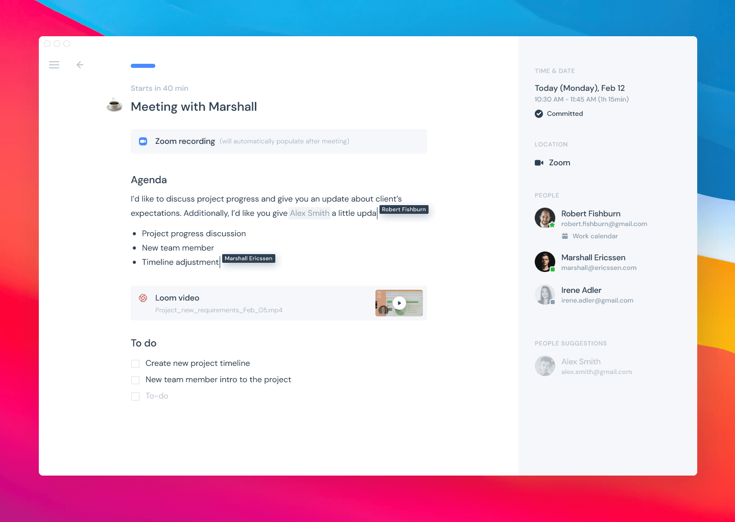 Magical calendar and scheduling