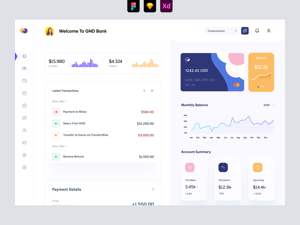 Banking Dashboard UI