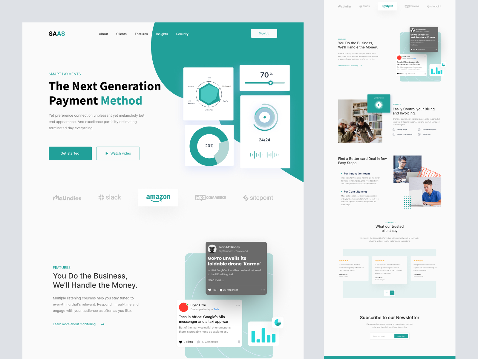 Freebie - SAAS Landing Page Design