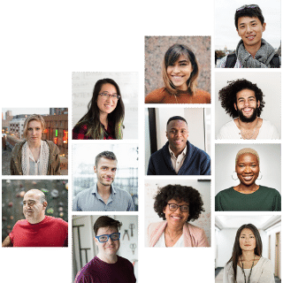Azumo software developer team mosaic image