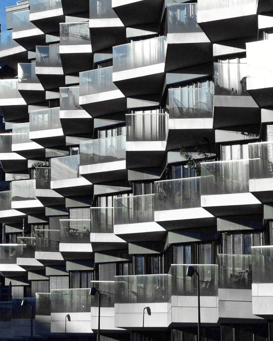 Exterior architecture, balconies