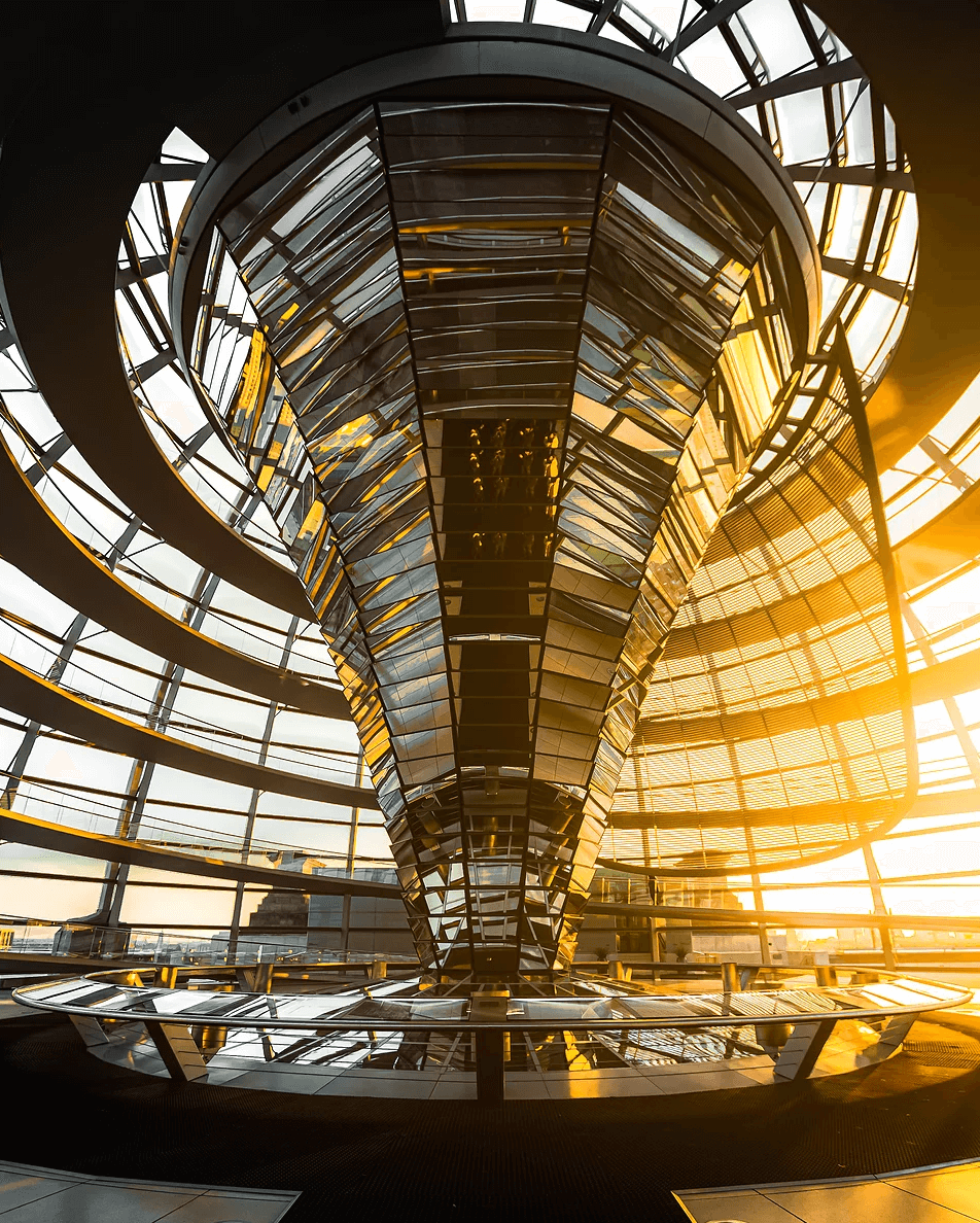 Reichstag Berlin, interior architecture, modernist architecture design