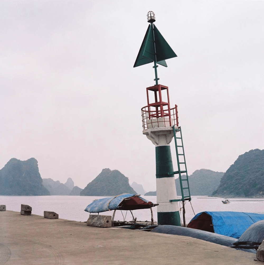A buoy in Vietnam harbour.