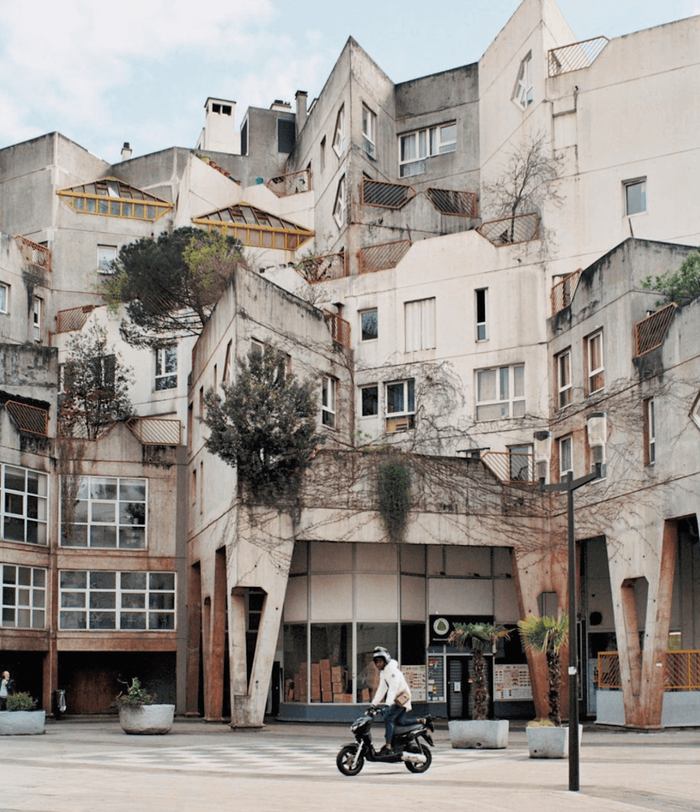 Geometric building in Vietnam.